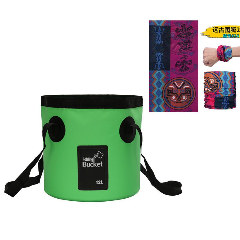新型手提げ旅行袋釣り桶折り畳みバケツバッグ屋外便利旅行洗車バケツ屋外防水袋