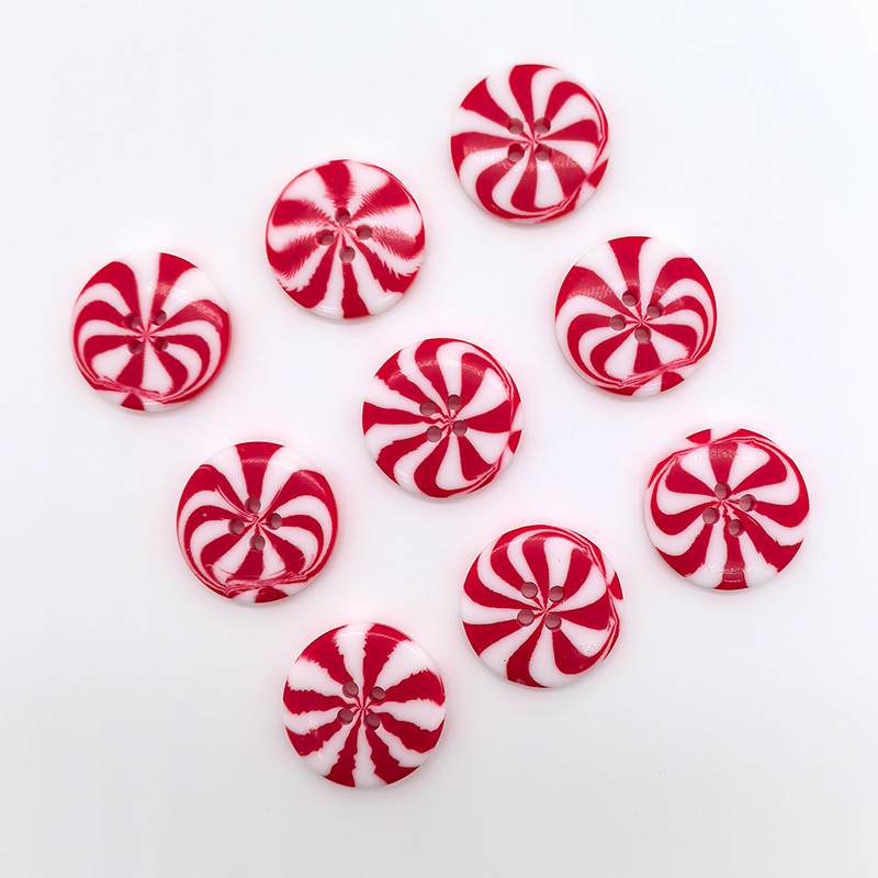 现货2.3CM四眼小风车糖果色药片树脂纽扣扣子纽扣