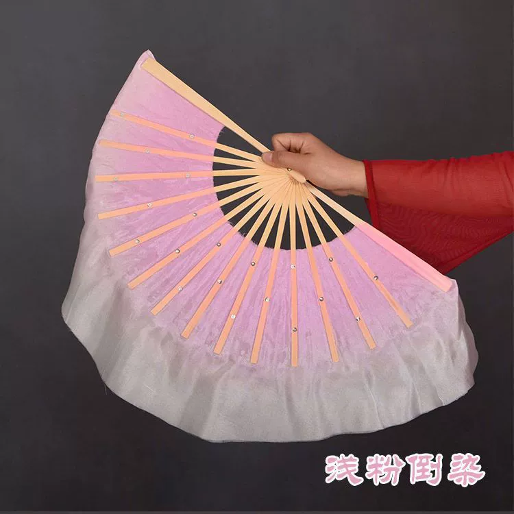 Dance fan simple silk dance fan double-sided children's Yangko 8 dance fan kindergarten primary school students performance.