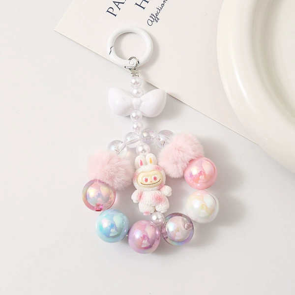 Acrylic + fur ball style: color