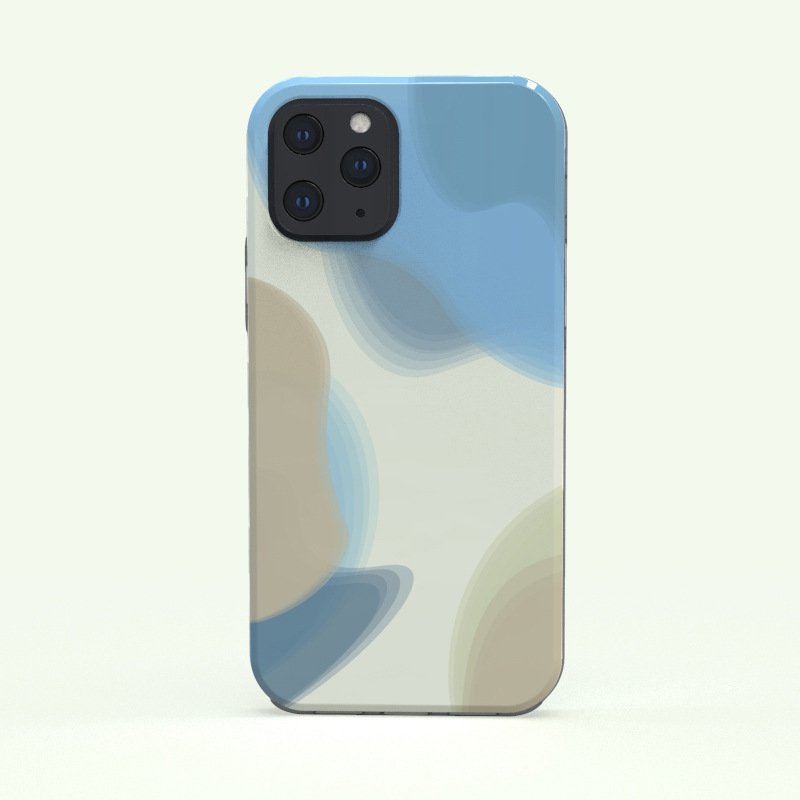 多彩炫焕现货成品库存适用于iPhone12超轻薄磨砂手感TPU圈手机壳