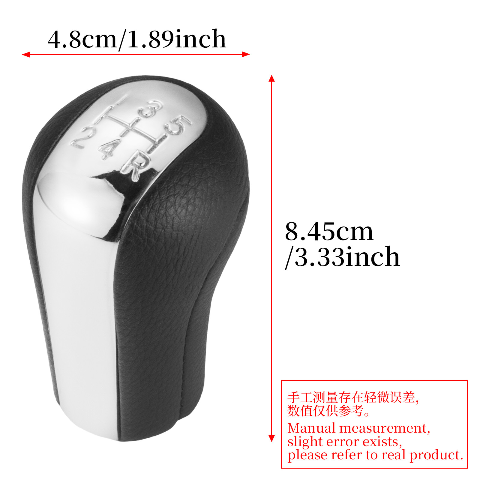 Cross-border applicable Toyota Corolla car gear shift knob black leather gear handle accessory