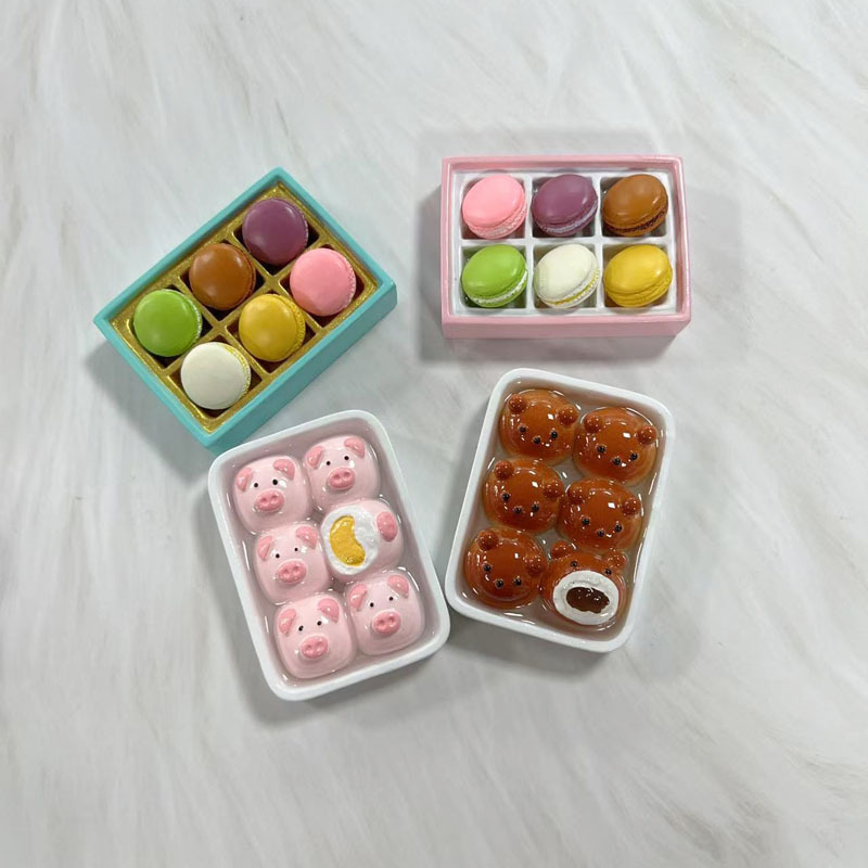食品玩具樹脂冷蔵庫マグネットシミュレーションかわいいデザート四季菓子お土産中華菓子ギフトボックス磁気ステッカー|undefined