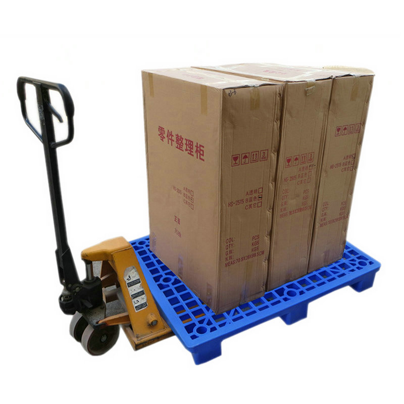 佛山塑料托盘叉车栈板仓库防潮板垫仓板网格九脚货物托板塑胶卡板