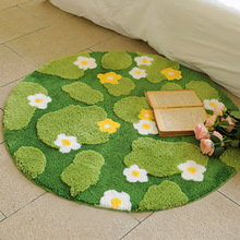 植绒地毯卧室床边毯加厚可机洗地毯客厅飘窗垫子茶几沙发防滑地毯