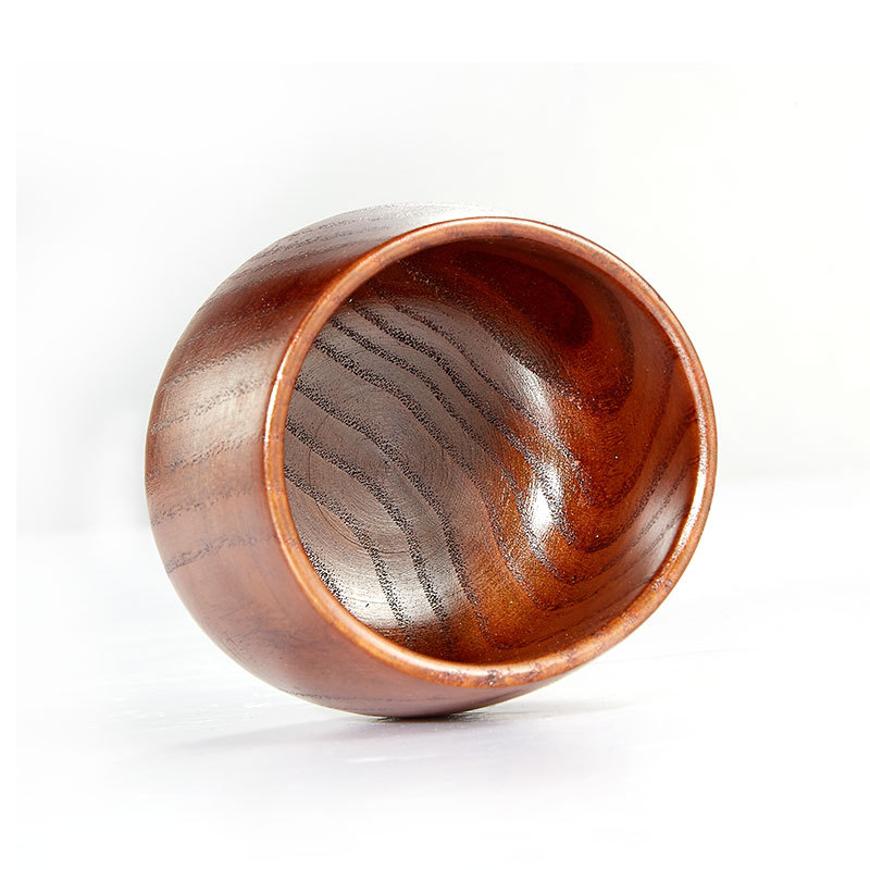 120g Rice Bucket Measuring Cup Home Solid Wood Measuring Spoon Rice Cup Graduated Plastic Measuring Cup Jujube Wood Rice Spoon