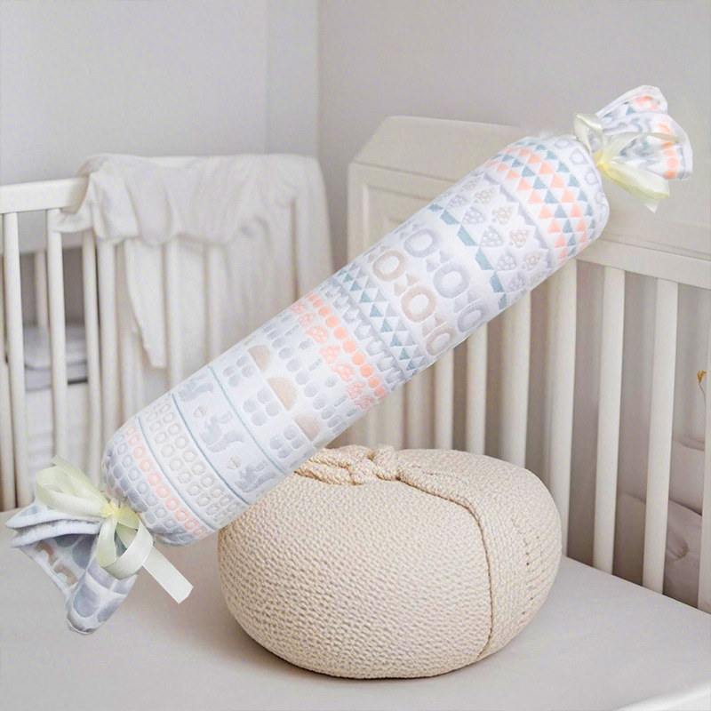 純綿ガーゼキャンディ枕、首枕、幼児枕、妊婦用快適枕、横向き寝用バレル枕|undefined