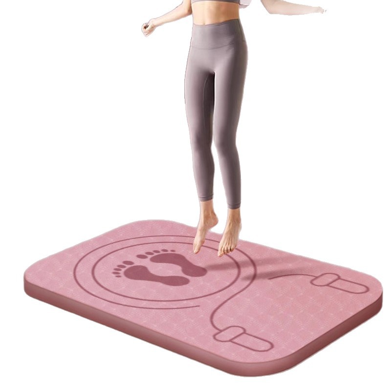 Special Skipping Rope Mat Indoor Shock Absorption Professional Non-Slip Silent Home Sports Thickened Fitness Exercise Yoga Mat