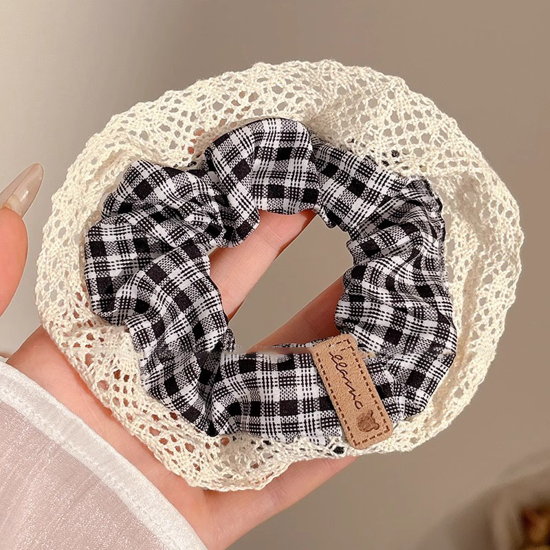 Anillo de cabello perezoso coreano cuerda de cabeza intestino grande niñas de alto nivel de la sensación de cabello de alta elasticidad correa de cabello de cabello super grande