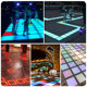 LED Square Floor Tile Light Waterproof Gravity Human Body Induction Floor Light Foot RGB Sound Colorful Luminous Buried Light