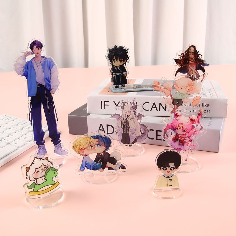 透明アニメ二次元本物のヒューマノイドアクリルスタンドカスタマイズ印刷可能なロゴ卒業シーズンのお土産|undefined