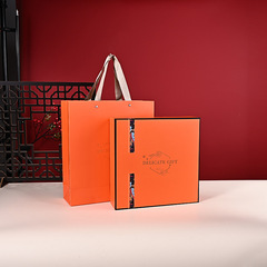 Factory-wholesale universal ginseng, abalone, red ginseng, deer antler, and bird's nest gift box with orange packaging