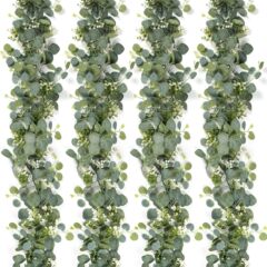 クロスボーダー人工シミュレーション緑植尤加利藤条クロスボーダー家庭装飾シミュレーション藤条ユーカリ葉藤蔓植物