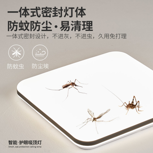 Rectangular living room lamp, office, simple, modern, atmospheric headlight, bedroom main lamp, LED ceiling lamp