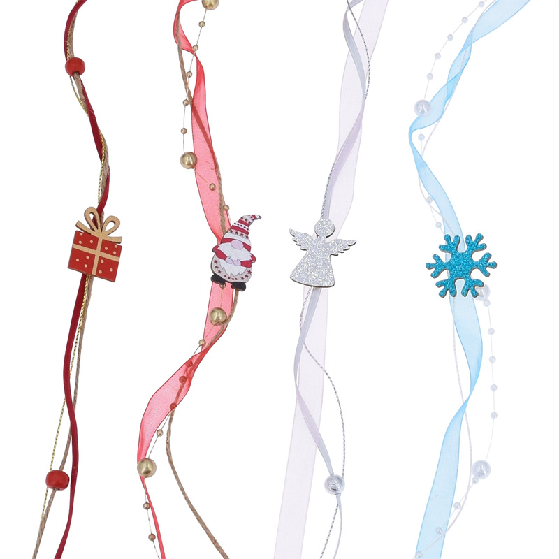 Nuevos productos Amazon creativos hechos a mano de la decoración de navidad ángel regalos cinta azul cinta de embalaje de regalos de navidad cinta