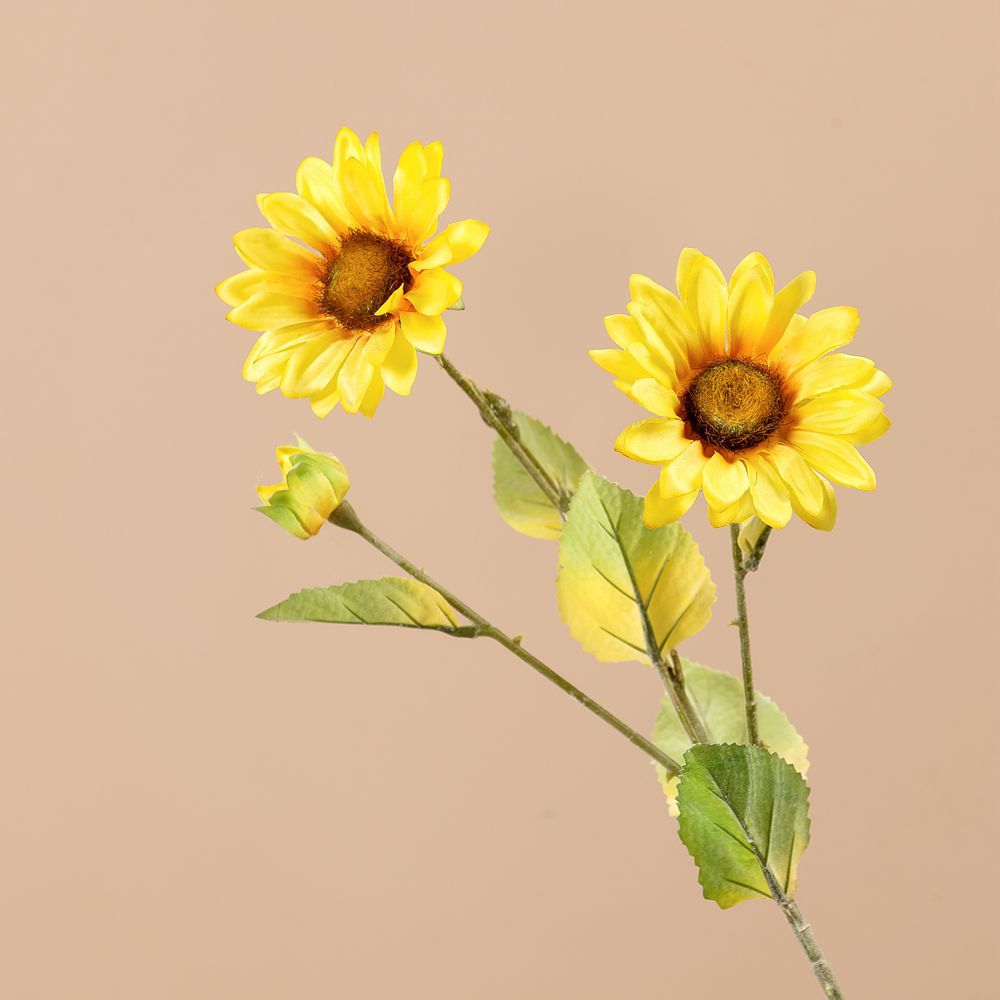 廠家杉浦向日葵花太陽花仿真花家居裝飾跨境婚慶批發假花MW78003