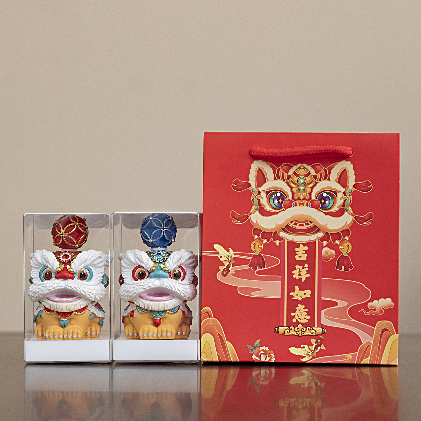 中国风醒狮文创伴手礼乔迁礼物公司企业年会商务开业活动纪念礼品