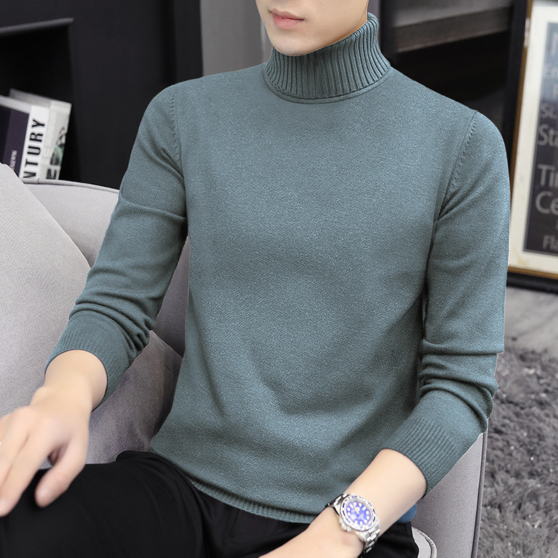 タートルネックセーター メンズ ニットウェア 秋冬 中衿 インナー ベースレイヤー 保温性のあるセーター ハーフタートルネック スリムフィット 細見え