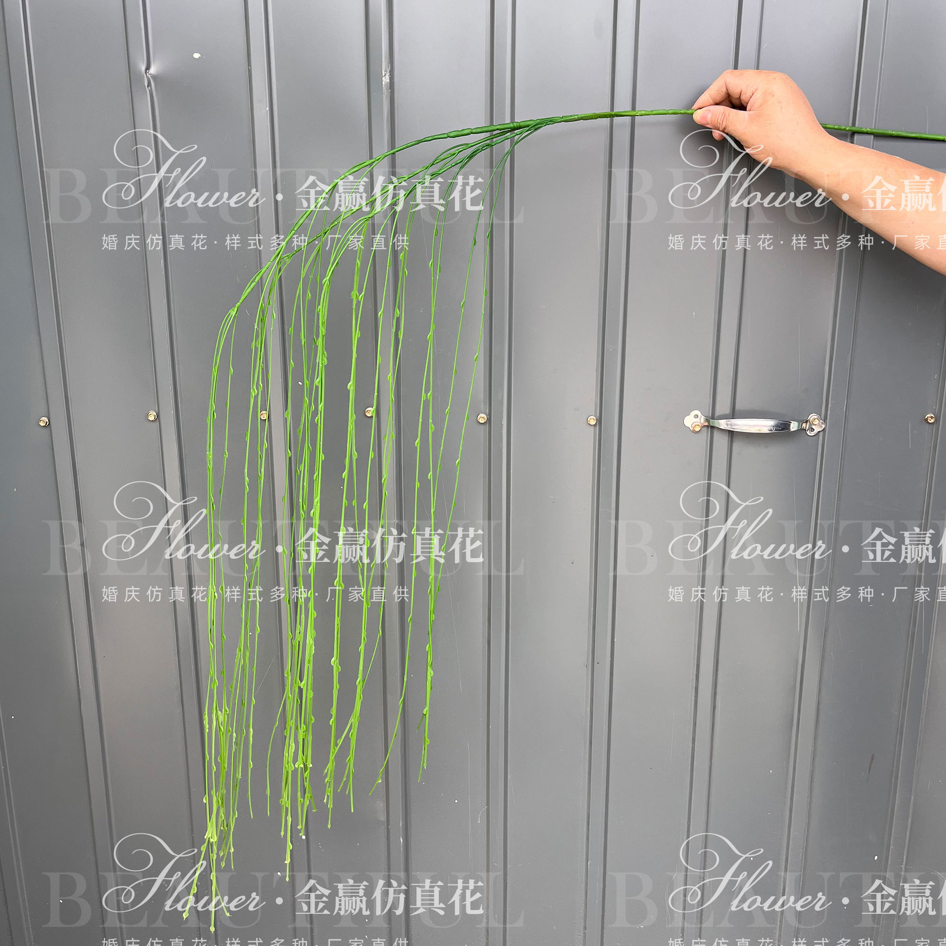 Boda Mori Simulación de flores y plantas verdes Pico de bambú Hierba Simulación de plantas verdes de invierno espárragos Plantas de simulación Escenografía de plantas verdes falsas