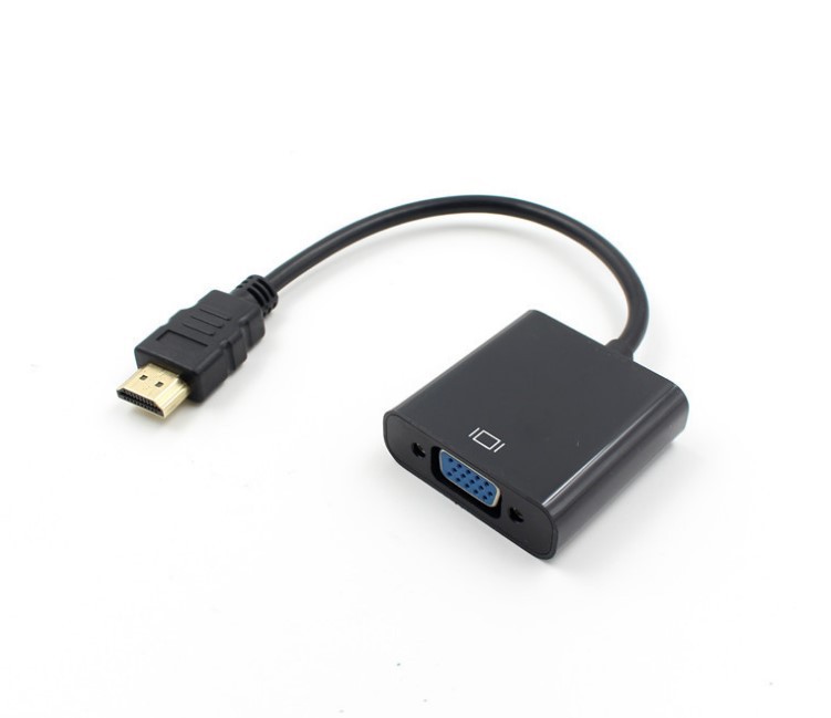 HD HDMI a VGA Adaptador convertidor de conector con banda de audio para la computadora HDMI a VGA soporte HDCP