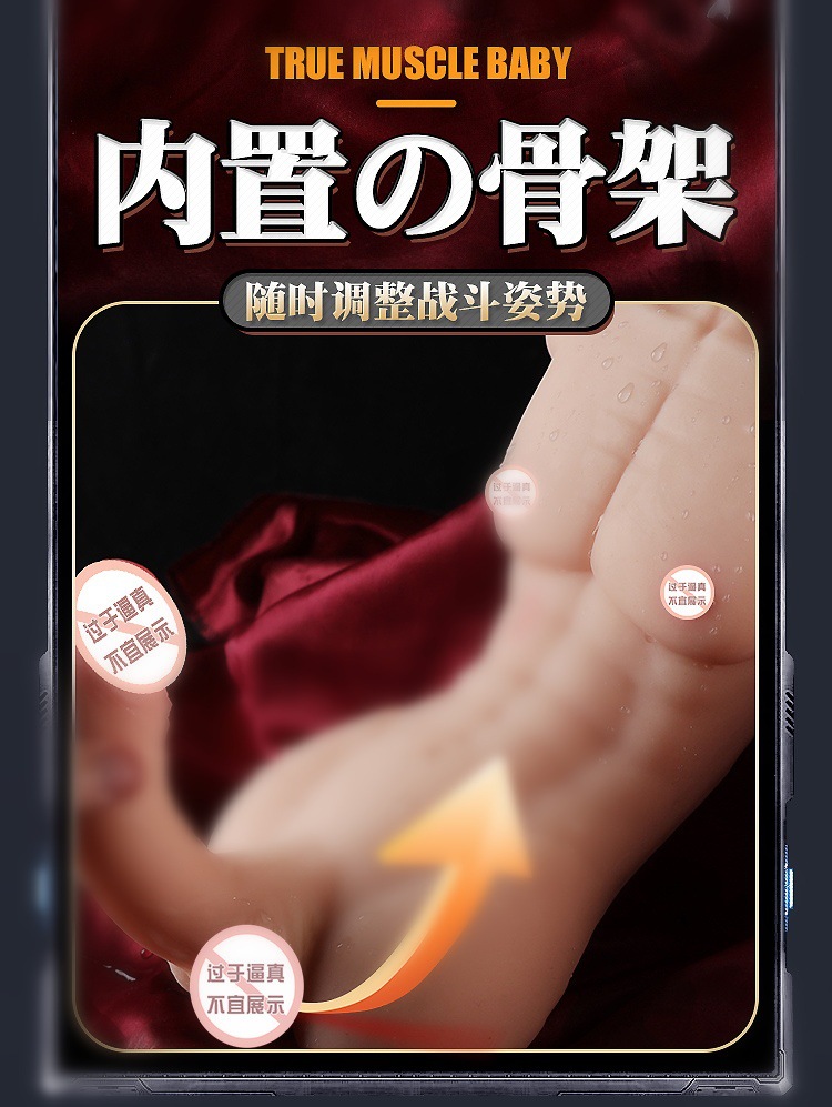 Female Half-Body Solid Doll Masturbation Device, TPE Adult Sex Toy with Inverted Mold and Big Ass — detail image 2