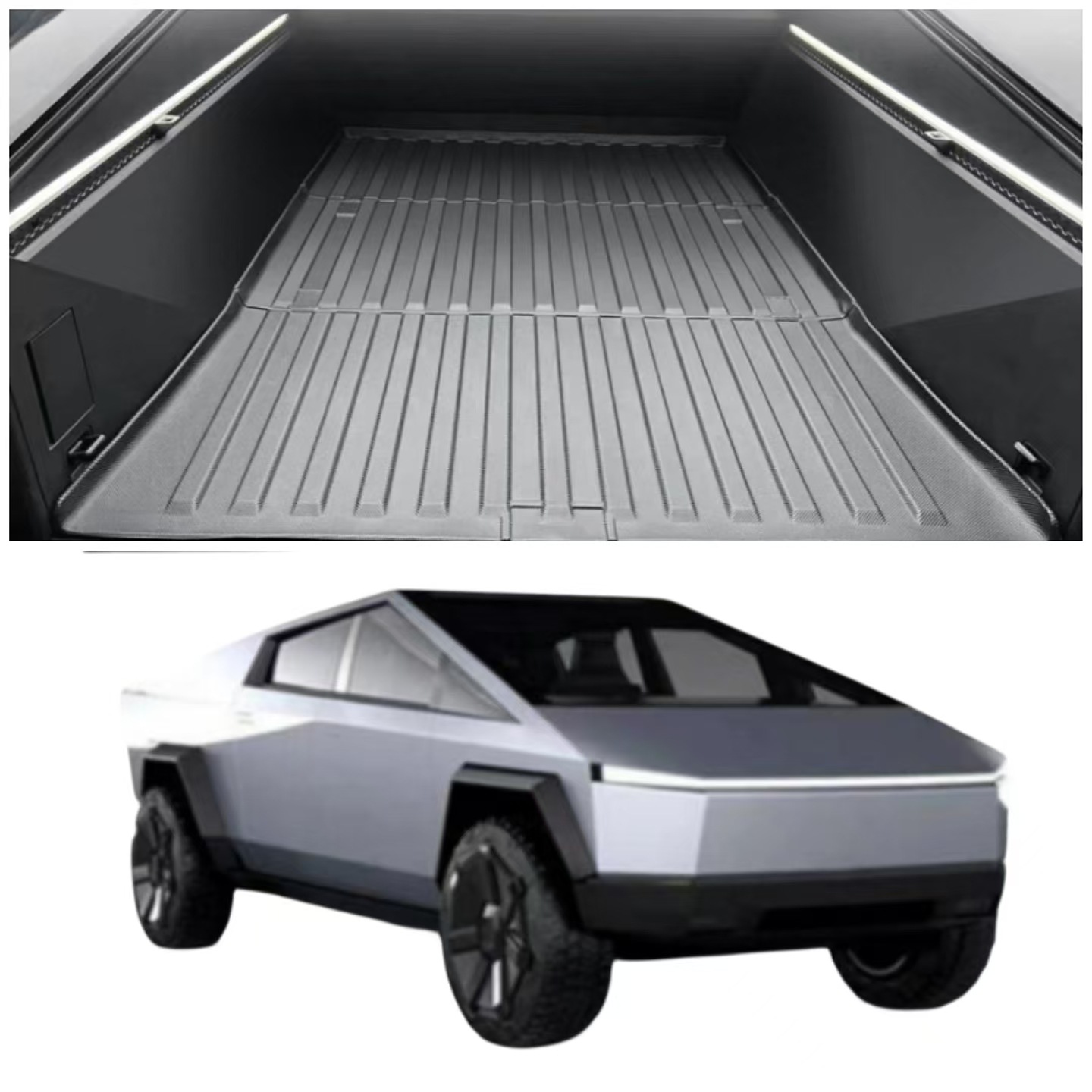 Aplicable a Tesla Cybertruck TELSA Cybertruck Custom Foot Coasters Tailgate Coasters TPE Material ecológico