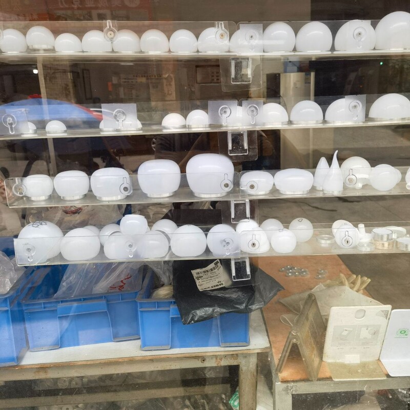 in stock straight hair LED lampshade hemispherical bulb lamp shell kit home lighting restaurant mirror light bulb