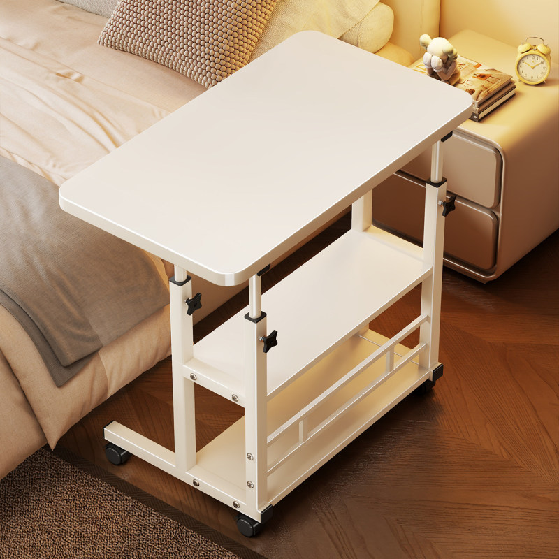 Bedside table, multifunctional, adjustable height, simple computer desk, portable, for home use, small study table, bedroom bedside table