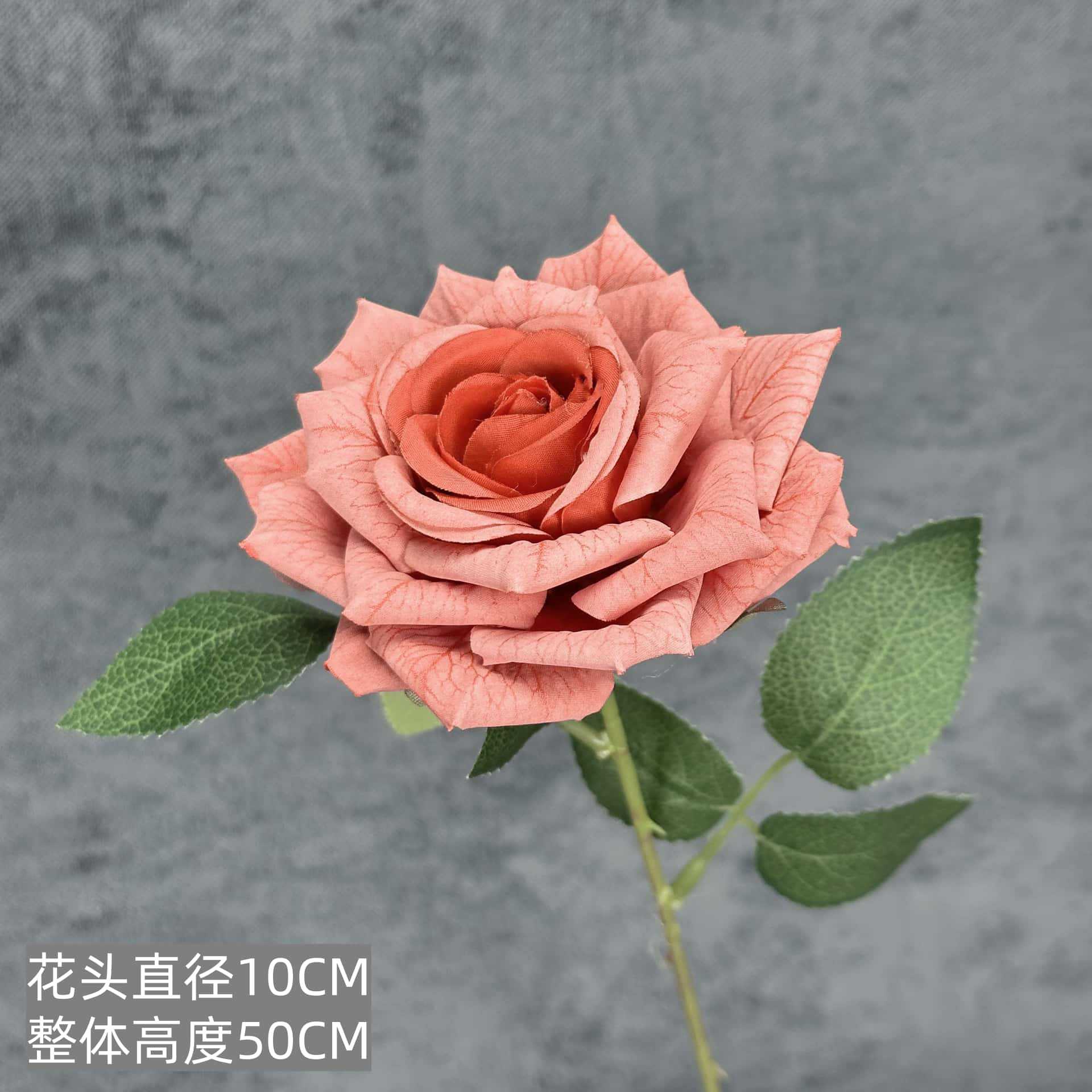 Flor de rosa simulada franela de una sola mano cascada de rosas flor simulada boda decoración del hogar decoración flor falsa al por mayor