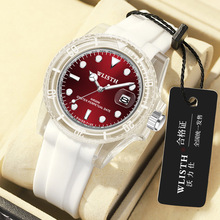 女士手表休闲女学生手表石英表防水夜光硅胶带潮流手表外贸手表女