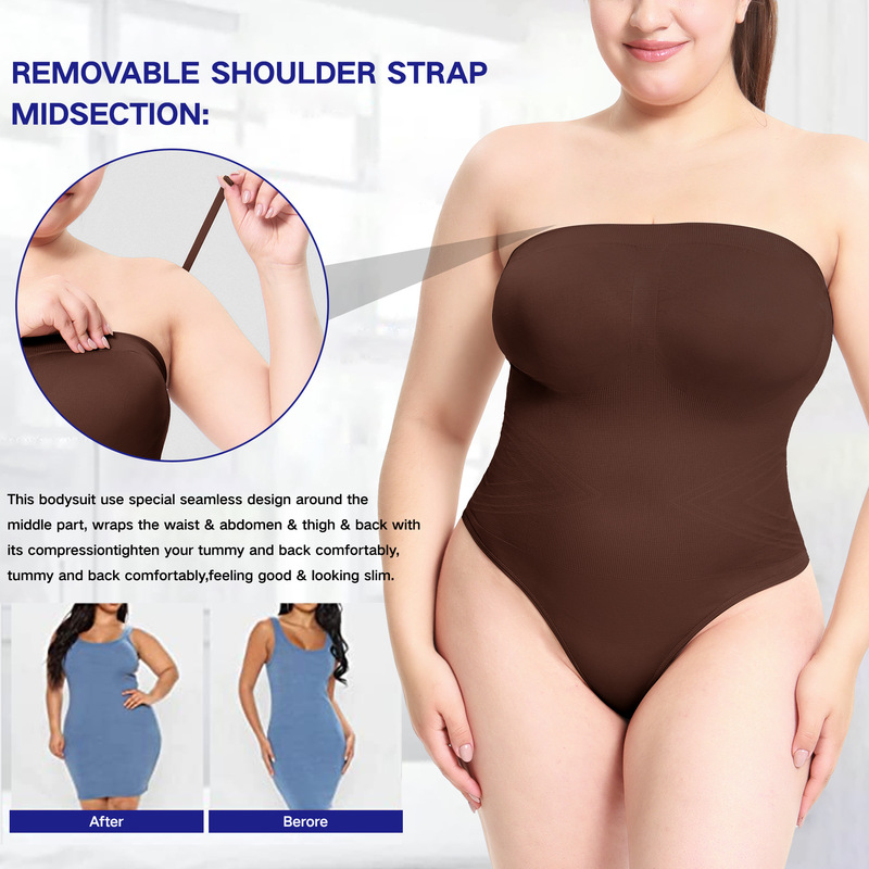 Manufacturer Wholesale Seamless Corset Tummy Control Butt Lifting Thong Body Shaping One-Piece Intimates Women's Slim Jumpsuit