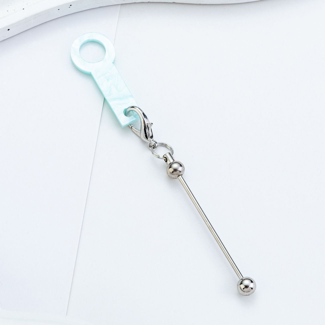 Punto DIY con cuentas de acrílico colgante de pajita para taza de agua de 8mm-10mm accesorios de pajita decoración al por mayor