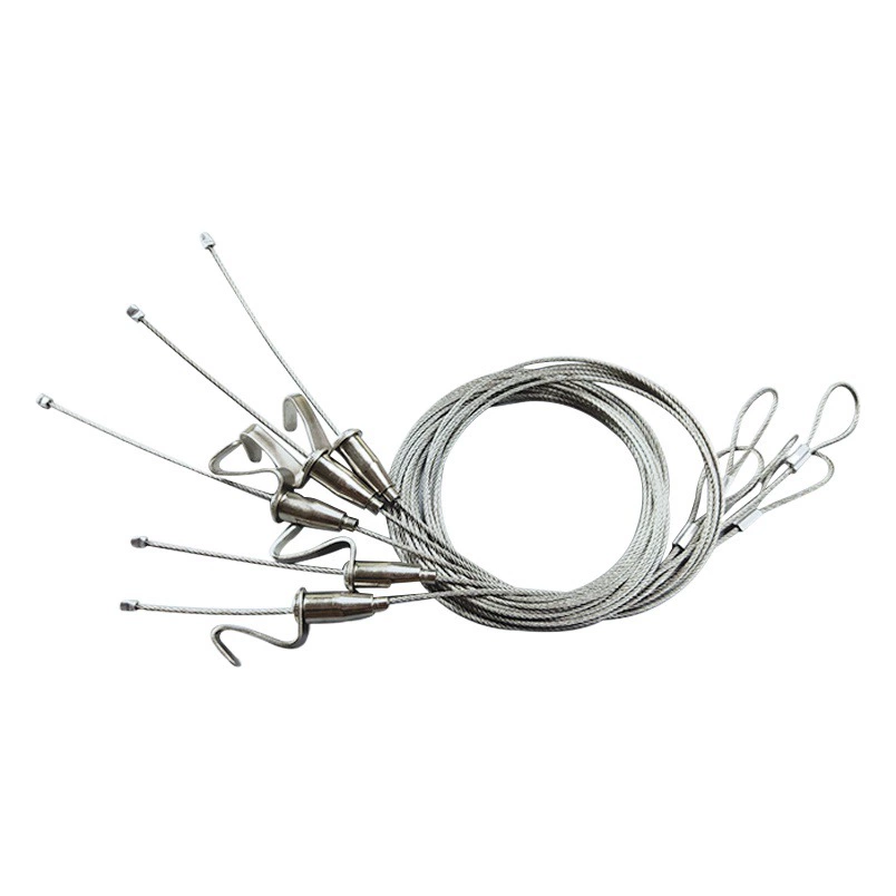 Регулируемый пресс Трос Галерея Выставка Подвесное зеркало Линия Мобильная дорожка Подвесная картина Подвесной трос Подвесная картина В наличии