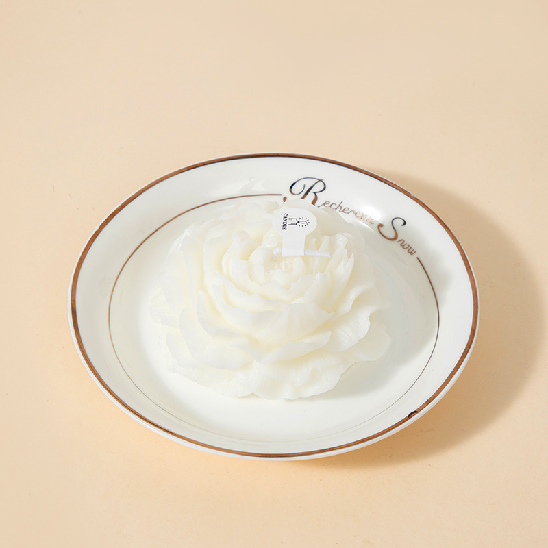 Caja de regalo de vela de flor de plátum de fragancia regalo de mano regalo creativo para amantes modelado adornos de cera de banda magnética