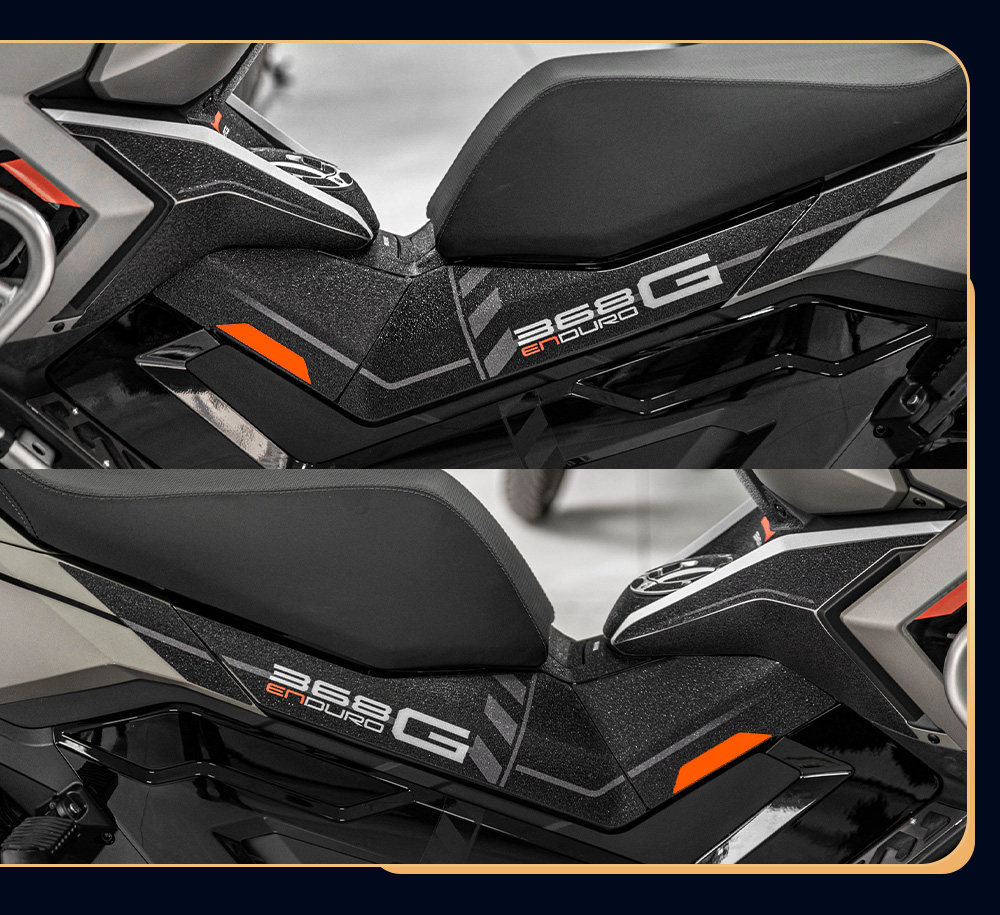 Suitable for 24-26 Models of Zontes 368g Fuel Tank Stickers, Thickened Anti-Scratch Rubber Protective Film for Bodywork, Modification Accessories