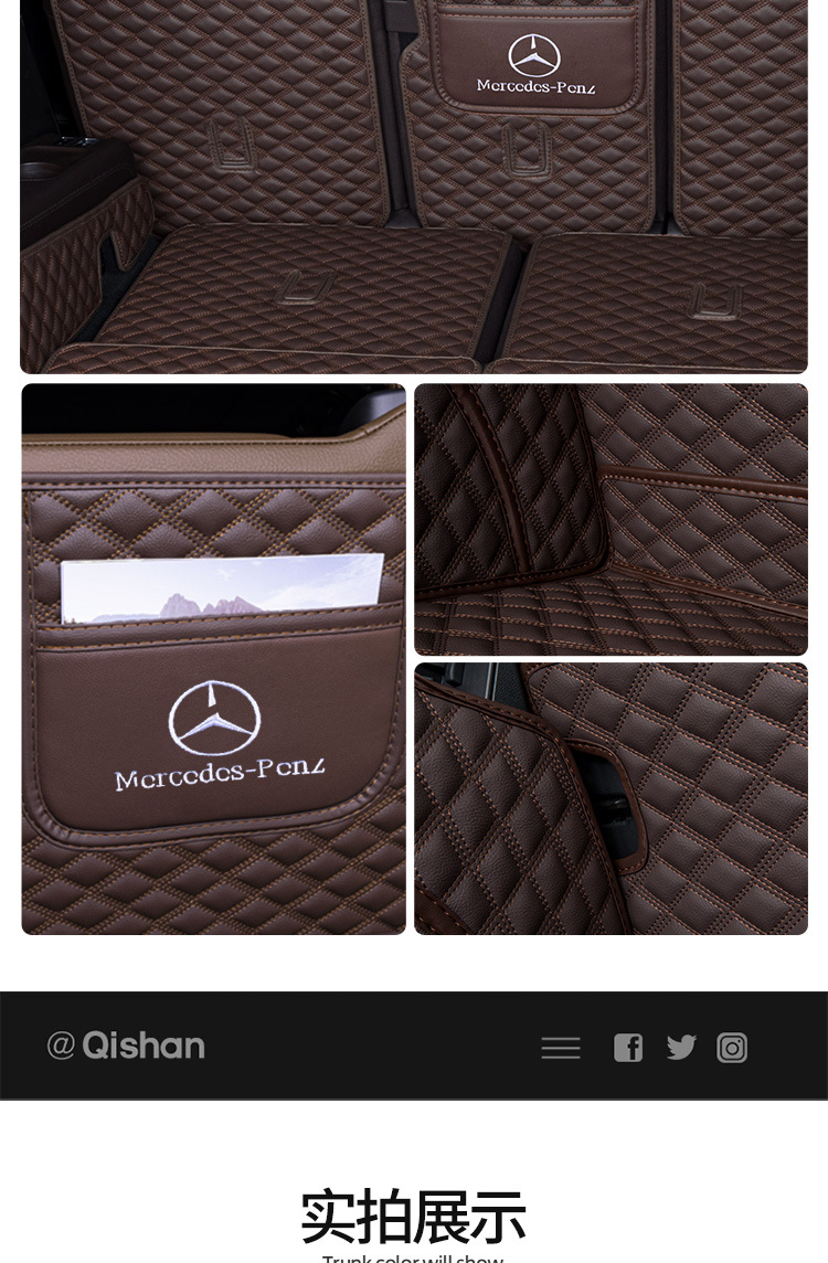 Applicable to Mercedes-Benz GLS 450/400/350d 08-2024 GL320/500 trunk mat trunk mat