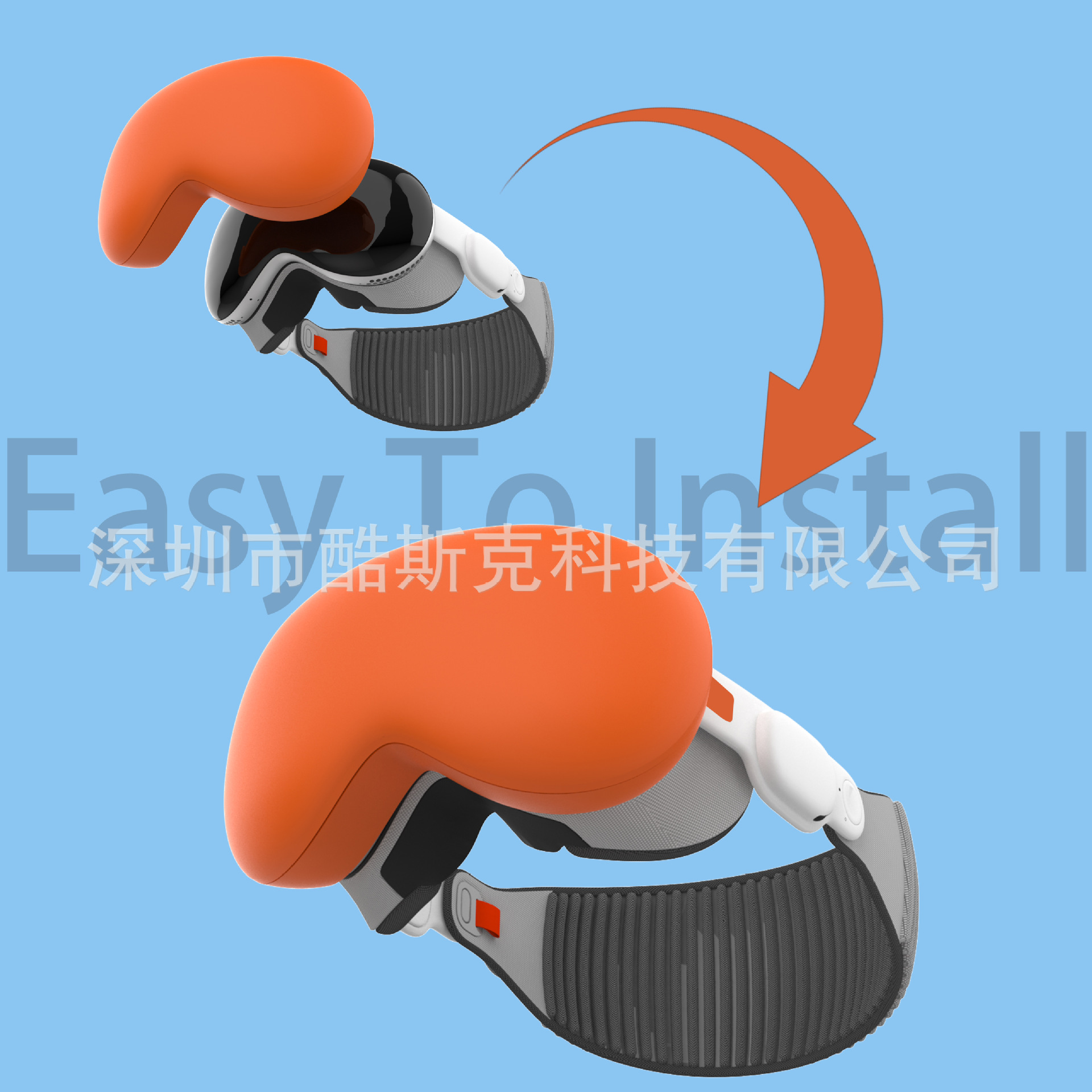 Aplicable Apple vision Pro Funda protectora Bolsa de almacenamiento Equipo de auriculares Apple Carcasa protectora de silicona a prueba de caídas