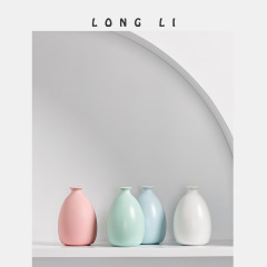 Longli Ceramics Creative Home Decor Ceramic Crafts Ceramic Vase Office Desk Vase Ornament Home Decoration Vase