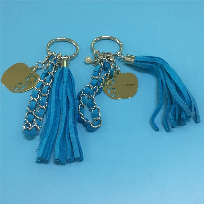 Ювелирный кулон в форме груши с гравировкой, брелок с кисточкой, корейский бархатный брелок с кисточкой ручной работы