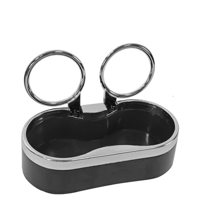 Manufacturer Customized Car Dashboard Fixed Car cup holder/beverage holder - electroplated-cover-black-car-cup-holder
