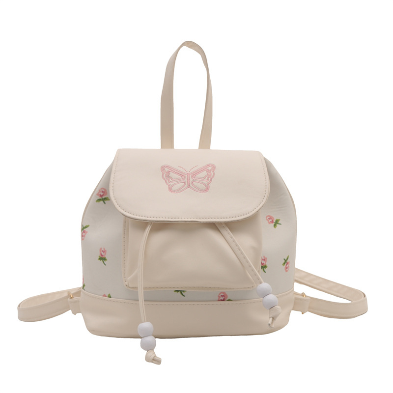 Mochila para niñas 2024 nuevo estilo de diseño de moda nicho mini pequeño blanco ligero lindo mochila de compras
