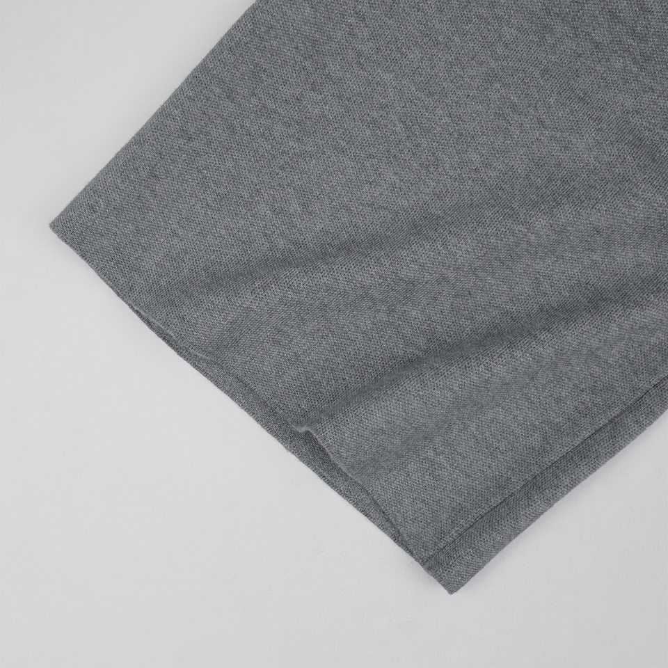 Bộ đầm dệt kim nữ gồm áo cardigan cài nút dáng ôm và quần ống đứng — Màu be, màu xám chi tiết 27