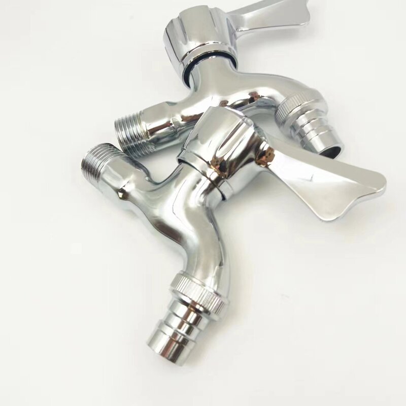 Home Decoration and Bathroom Electroplated Alloy Faucet Washing Machine Mop Pool Faucet Wall-mounted Thickeneded Single-handle Faucet