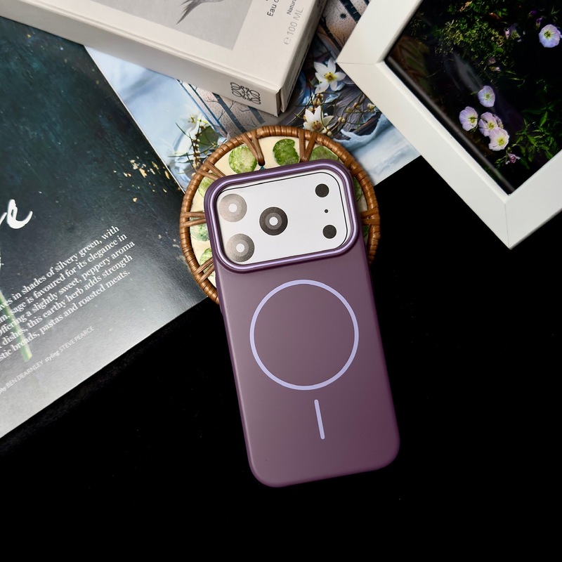 苹果17promax磁吸手机壳 iPhone16肤感磨砂15/14纯色13防摔保护套|undefined