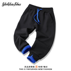 跨境新品男女童春秋裝款純棉運動長褲中大童學生衛褲Children