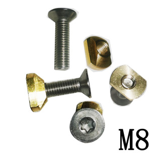 Sailboard Hydrofoil Surfboard Screw M8 Universal Joint T-Nut Wind Wing Board Kite Board Wake Sup Board Accessories