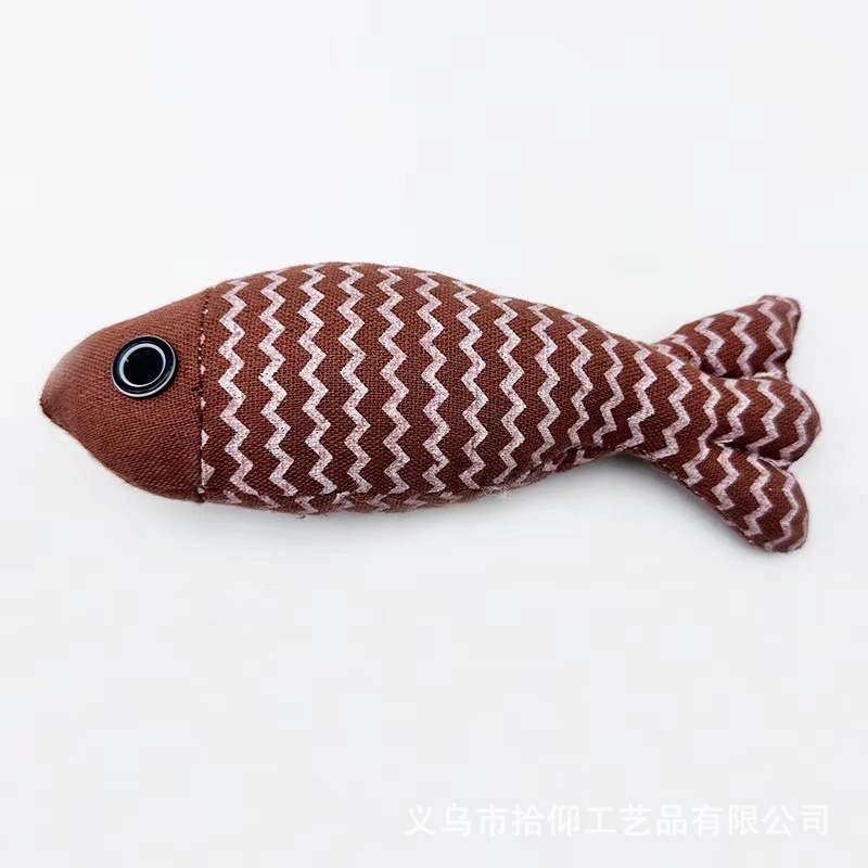 猫のおもちゃの麻布の波の小さい魚はミントの猫の犬を含んでいます。