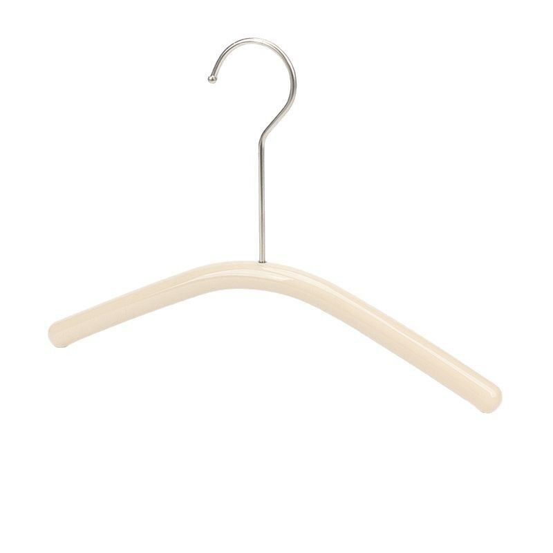 Perchas para niños Tienda de ropa para niños de acrílico Tienda de ropa especial blanco lechoso ropa antideslizante de punta puntiaguda para colgar ropa clip para pantalones al por mayor