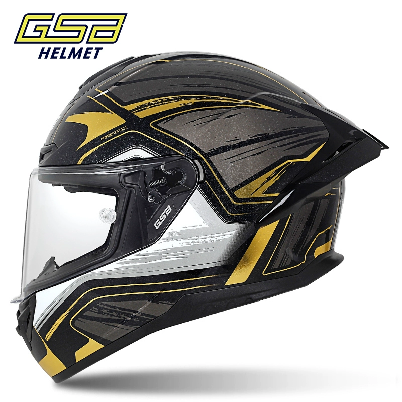 Мотошлем GSB 361GT, полнолицевой с удлинённым задним крылом, размеры S–3XL