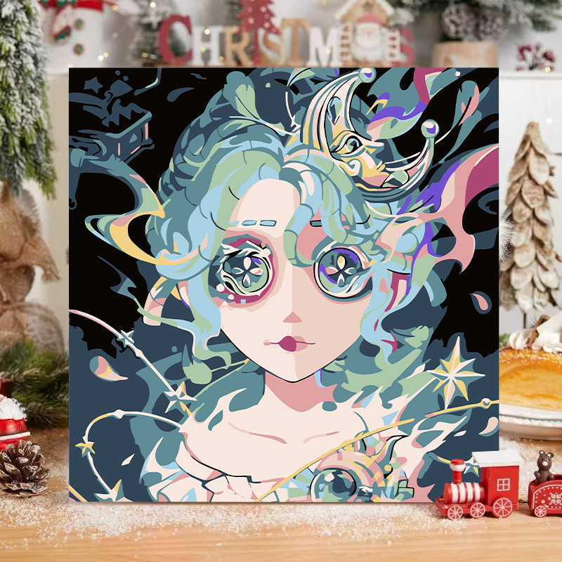 第五人格diyデジタル油絵手作り絵画塗り油絵キャラクター落書き学生掛け絵置物卸売り|undefined